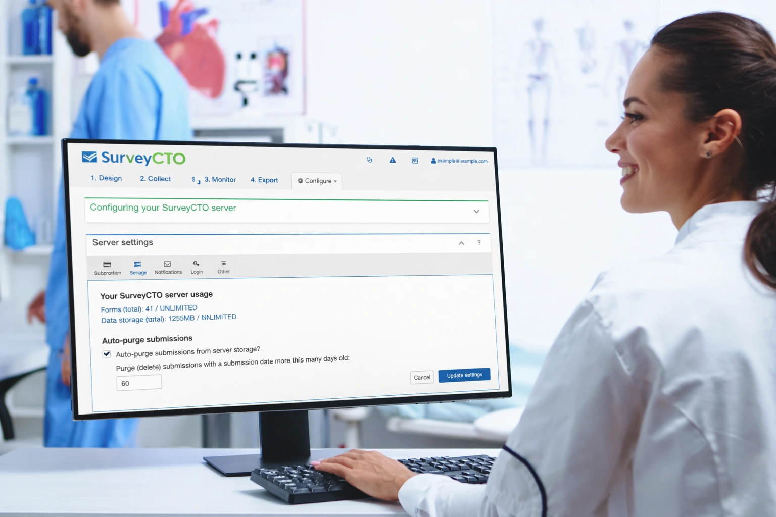 Image depicting Data Collection Using SurveyCTO in Health and Healthcare Sector on Apollina Healthcare website